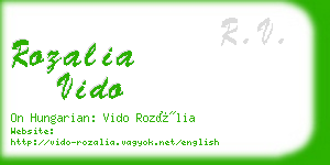 rozalia vido business card